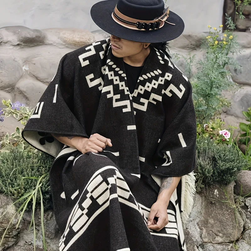 Männer Cape Modische Gestrickt – Muffler Men Wool Bewertung und Preis