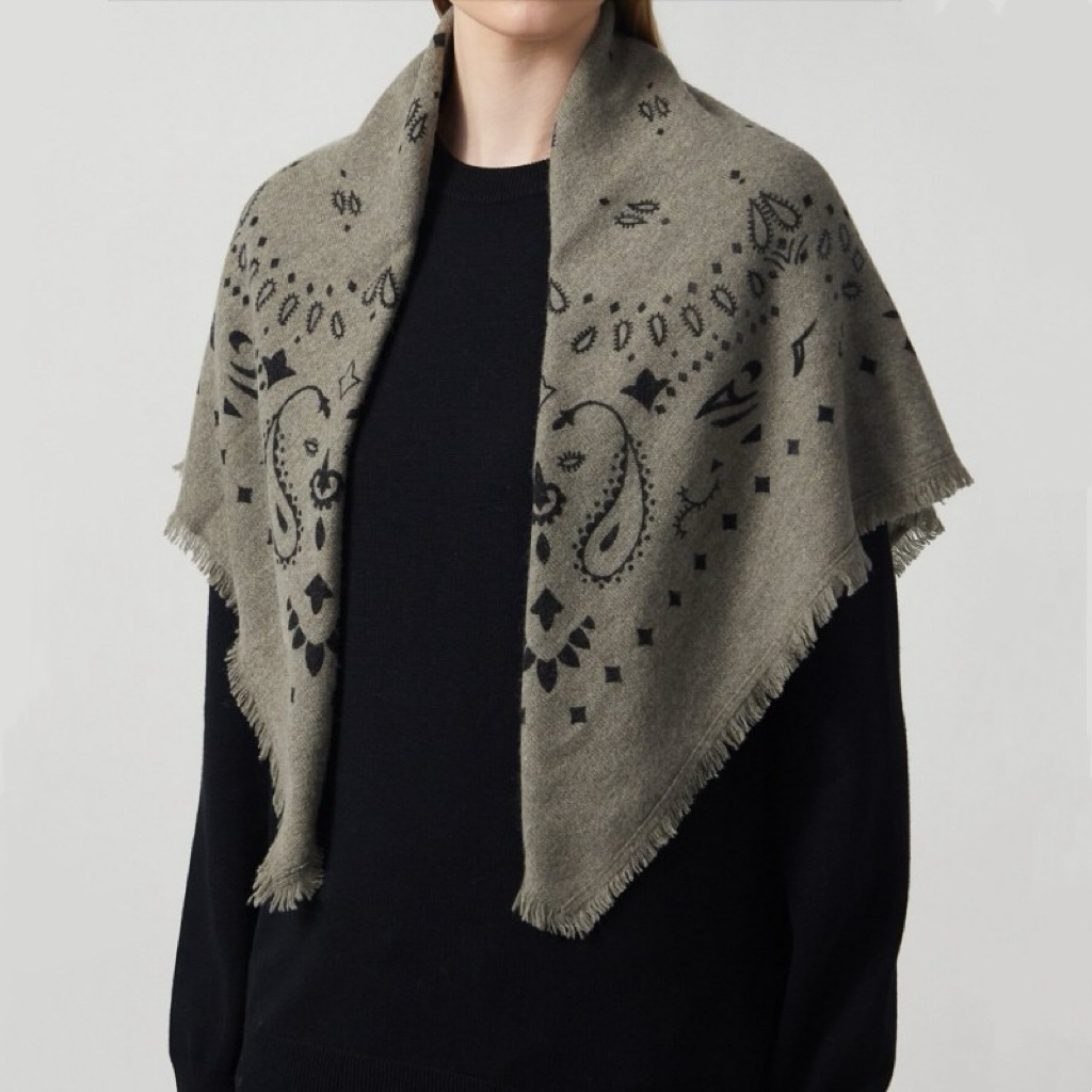 Modischer gestrickter quadrati – Face Scarf Mask Bewertung und Preis