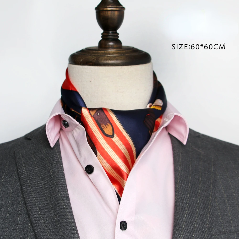 Britischer Herren-Seidenschal, – Scarf Silk Square Bewertung und Preis